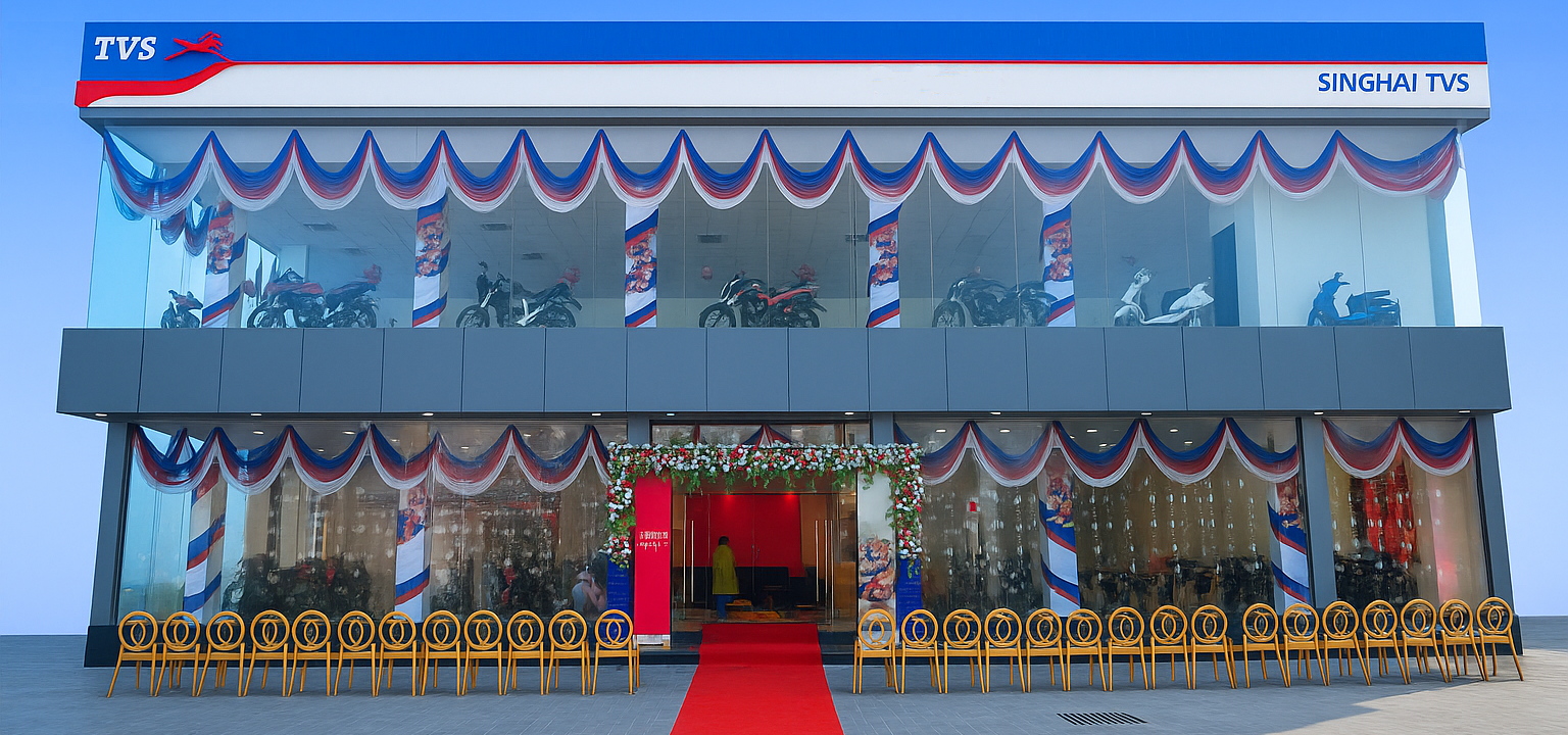 TVS Singhai Motocorp Showroom Opening - Grand Celebration Event