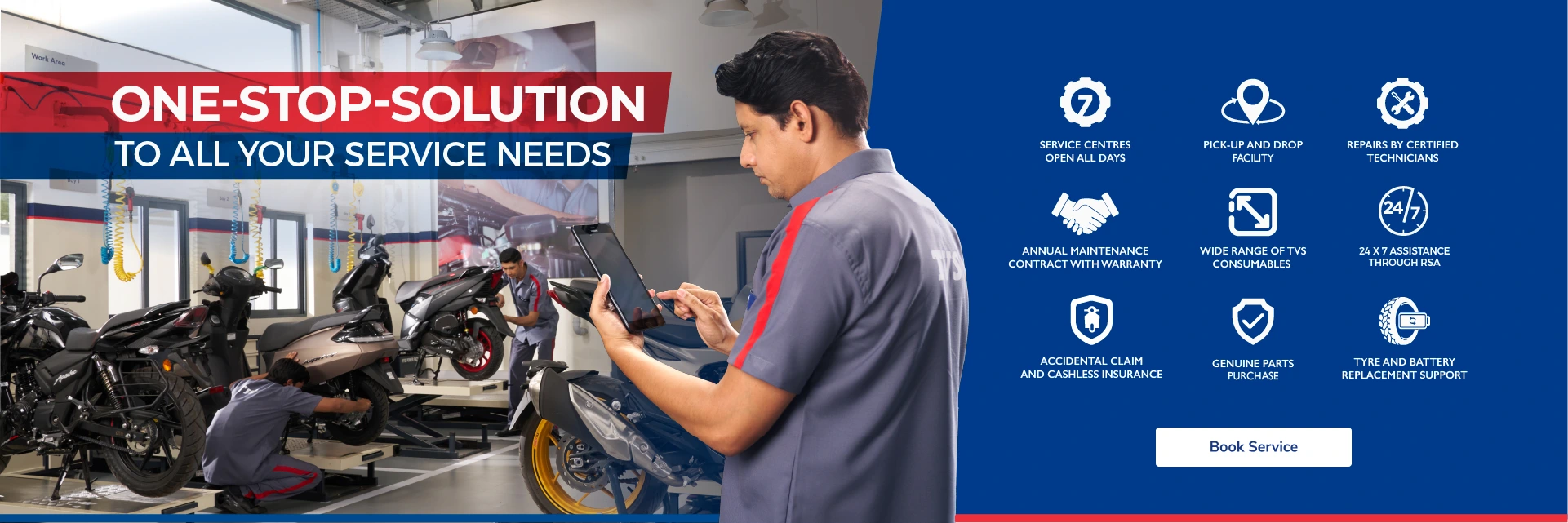 One-Stop Solution to All Your Service Needs - TVS Service Center